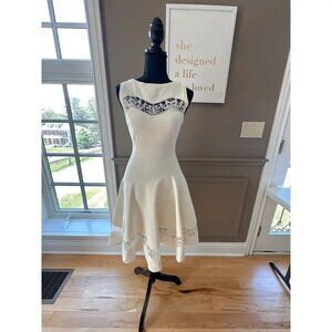 Alaïa White A-Line Dress